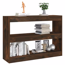 vidaXL Book Cabinet/Room Divider Bookcase File Storage Cabinet Multi Colours - smoked oak - Additional view 5