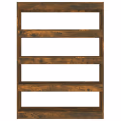 vidaXL Book Cabinet/Room Divider Bookcase Cabinet Book Shelf Multi Colours - smoked oak