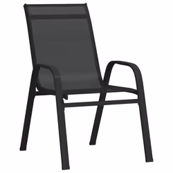 VidaXL 318777 outdoor chair Terrace Fabric, Steel Black - Additional view 2