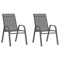 VidaXL 318778 outdoor chair Terrace Fabric, Steel Grey