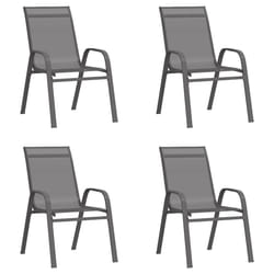 VidaXL 318781 outdoor chair Terrace Fabric, Steel Grey