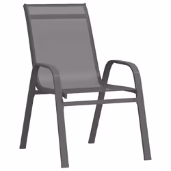 VidaXL 318781 outdoor chair Terrace Fabric, Steel Grey