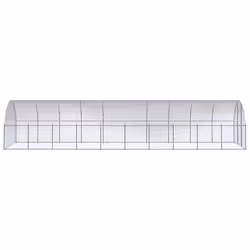 vidaXL Outdoor Chicken Coop 3x10x2 m Galvanised Steel Garden Poultry House