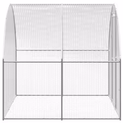 vidaXL Outdoor Chicken Coop 3x20x2 m Galvanised Steel Garden Poultry House - Additional view 6
