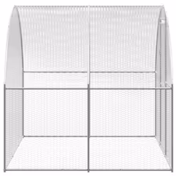 vidaXL Outdoor Chicken Coop 3x24x2 m Galvanised Steel Garden Poultry House - Additional view 6
