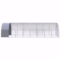 vidaXL Outdoor Chicken Coop 3x8x2 m Galvanised Steel Garden Poultry House - Additional view 5