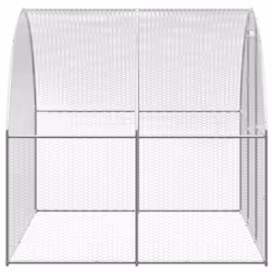 vidaXL Outdoor Chicken Coop 3x10x2 m Galvanised Steel Garden Poultry House - Additional view 4