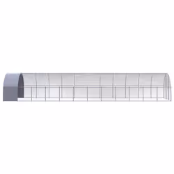 vidaXL Outdoor Chicken Coop 3x12x2 m Galvanised Steel Garden Poultry House - Additional view 4