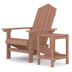 VidaXL 3095702 outdoor chair Terrace High-Density Polyethylene (HDPE), Steel Brown