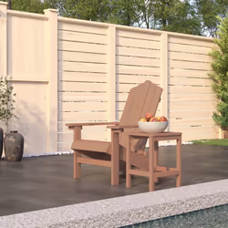 VidaXL 3095702 outdoor chair Terrace High-Density Polyethylene (HDPE), Steel Brown