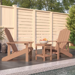 VidaXL 3095706 outdoor chair Terrace High-Density Polyethylene (HDPE), Steel Brown - Additional view 2