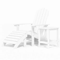 VidaXL 3095708 outdoor chair Terrace High-Density Polyethylene (HDPE), Steel White