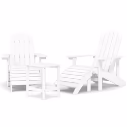 VidaXL 3095712, Terrace, High-Density Polyethylene (HDPE), Steel, White, 730 mm, 830 mm, 920 mm