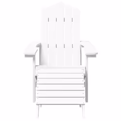 VidaXL 3095712 outdoor chair Terrace High-Density Polyethylene (HDPE), Steel White - Additional view 4