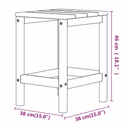 VidaXL 3095712 outdoor chair Terrace High-Density Polyethylene (HDPE), Steel White - Additional view 8