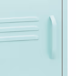 vidaXL 1/2x Nightstand Steel Bedside Bed Side Storage Cabinet Multi Colours - mint - Additional view 7