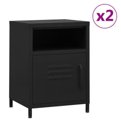 VidaXL 3095221 nightstand/bedside table Black