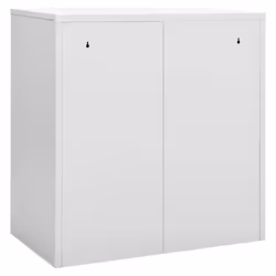 vidaXL 5x Locker Cabinets Light Grey Steel Office School Storage Side Cabinet - Additional view 4