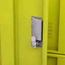 vidaXL 2x Locker Cabinets Light Grey and Green Steel Office Storage Cabinet - Additional view 7