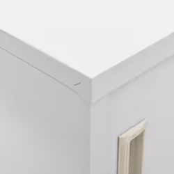 vidaXL 5x Locker Cabinets Light Grey Steel Office School Storage Side Cabinet - Additional view 7