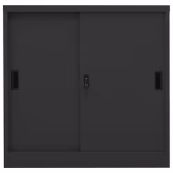 vidaXL Office Cabinet with Sliding Door Filing Storage Cabinet Multi Colours - anthracite - Additional view 5