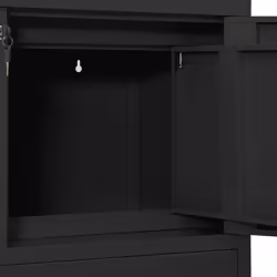 vidaXL Office Cabinet Steel Filing File Storage Cabinet Locker Multi Colours - anthracite - Additional view 6