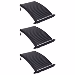 vidaXL Curved Pool Solar Heating Panels Pool Heater Solar Heater 3 pcs 110x65 cm