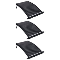 vidaXL Curved Pool Solar Heating Panels Pool Heater Solar Heater 3 pcs 110x65 cm