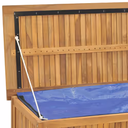 vidaXL Garden Storage Box Pillow Blanket Chest Tool Chest Solid Wood Teak - 114 x 50 x 58 cm - Additional view 7