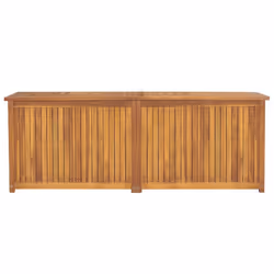 vidaXL Garden Storage Box Pillow Blanket Chest Tool Chest Solid Wood Teak - 150 x 50 x 53 cm - Additional view 10
