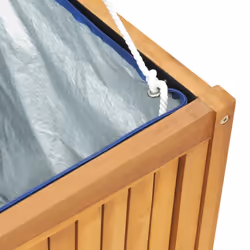 vidaXL Garden Storage Box Pillow Blanket Chest Tool Chest Solid Wood Teak - 200 x 50 x 53 cm - Additional view 6