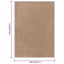 vidaXL Rug Short Pile Home Floor Carpet Mat Area Rug Multi Colours Multi Sizes - brown