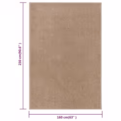 vidaXL Rug Short Pile Home Floor Carpet Mat Area Rug Multi Colours Multi Sizes - brown