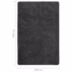 vidaXL Shaggy Rug Anti Slip Area Rug Floor Carpet Multi Colours Multi Sizes - dark grey, 200 x 290 cm - Additional view 3