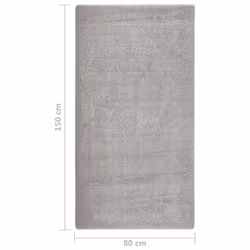 vidaXL Shaggy Rug Anti Slip Area Rug Floor Carpet Multi Colours Multi Sizes - light grey, 80 x 150 cm - Additional view 4