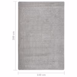 vidaXL Shaggy Rug Anti Slip Area Rug Floor Carpet Multi Colours Multi Sizes - light grey, 140 x 200 cm - Additional view 4