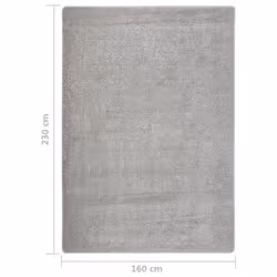 vidaXL Shaggy Rug Anti Slip Area Rug Floor Carpet Multi Colours Multi Sizes - light grey, 160 x 230 cm - Additional view 3