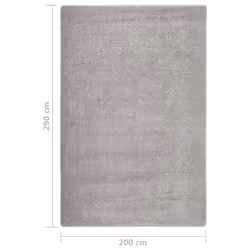 vidaXL Shaggy Rug Anti Slip Area Rug Floor Carpet Multi Colours Multi Sizes - light grey, 200 x 290 cm - Additional view 3