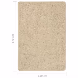 vidaXL Shaggy Rug Anti Slip Area Rug Floor Carpet Multi Colours Multi Sizes - cream, 120 x 170 cm - Additional view 4