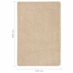 vidaXL Shaggy Rug Anti Slip Area Rug Floor Carpet Multi Colours Multi Sizes - cream, 140 x 200 cm - Additional view 4