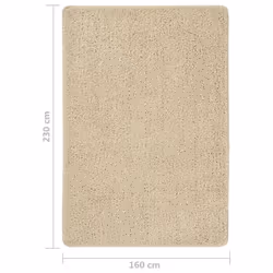 vidaXL Shaggy Rug Anti Slip Area Rug Floor Carpet Multi Colours Multi Sizes - cream, 160 x 230 cm - Additional view 4