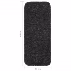 vidaXL 15x Anti Slip Stair Mats Rug Rectangular Multi Colours 60x25/75x20cm - anthracite, 60 x 25 cm - Additional view 3