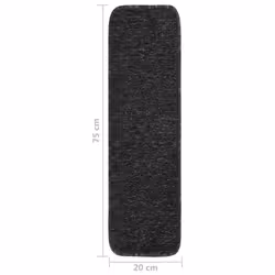 vidaXL 15x Anti Slip Stair Mats Rug Rectangular Multi Colours 60x25/75x20cm - anthracite, 75 x 20 cm - Additional view 5