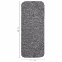 vidaXL 15x Anti Slip Stair Mats Rug Rectangular Multi Colours 60x25/75x20cm - grey, 60 x 25 cm - Additional view 5