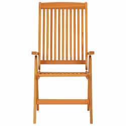 vidaXL 2/4/6/8x Solid Wood Eucalyptus Folding Garden Chairs Foldable Chair - 2 - Additional view 3