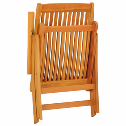 vidaXL 2/4/6/8x Solid Wood Eucalyptus Folding Garden Chairs Foldable Chair - 2 - Additional view 6