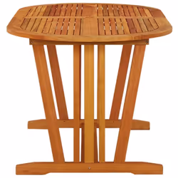 vidaXL Solid Wood Eucalyptus Garden Table Wooden Patio Outdoor Dining Table