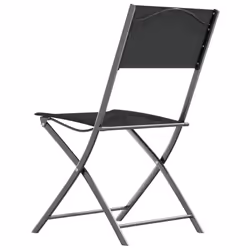VidaXL 318766 outdoor chair Terrace Fabric, Steel Black - Additional view 6