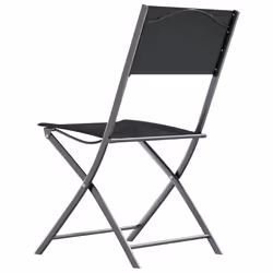 VidaXL 318767 outdoor chair Terrace Fabric, Steel Black - Additional view 6