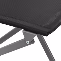 VidaXL 318767 outdoor chair Terrace Fabric, Steel Black - Additional view 8